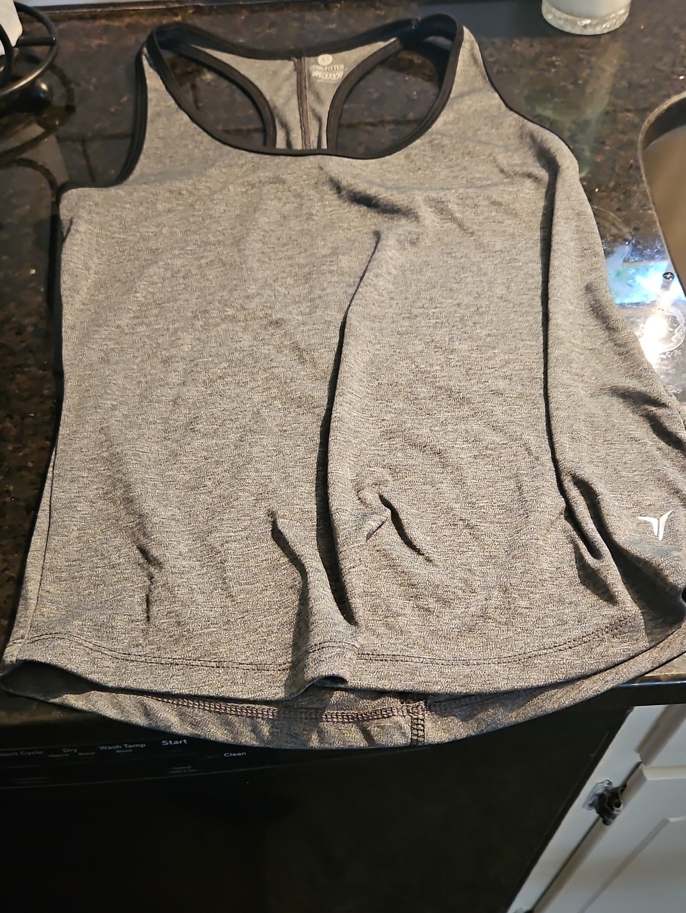 Grey Racerback Athletic Tank Top - Everyday Performance